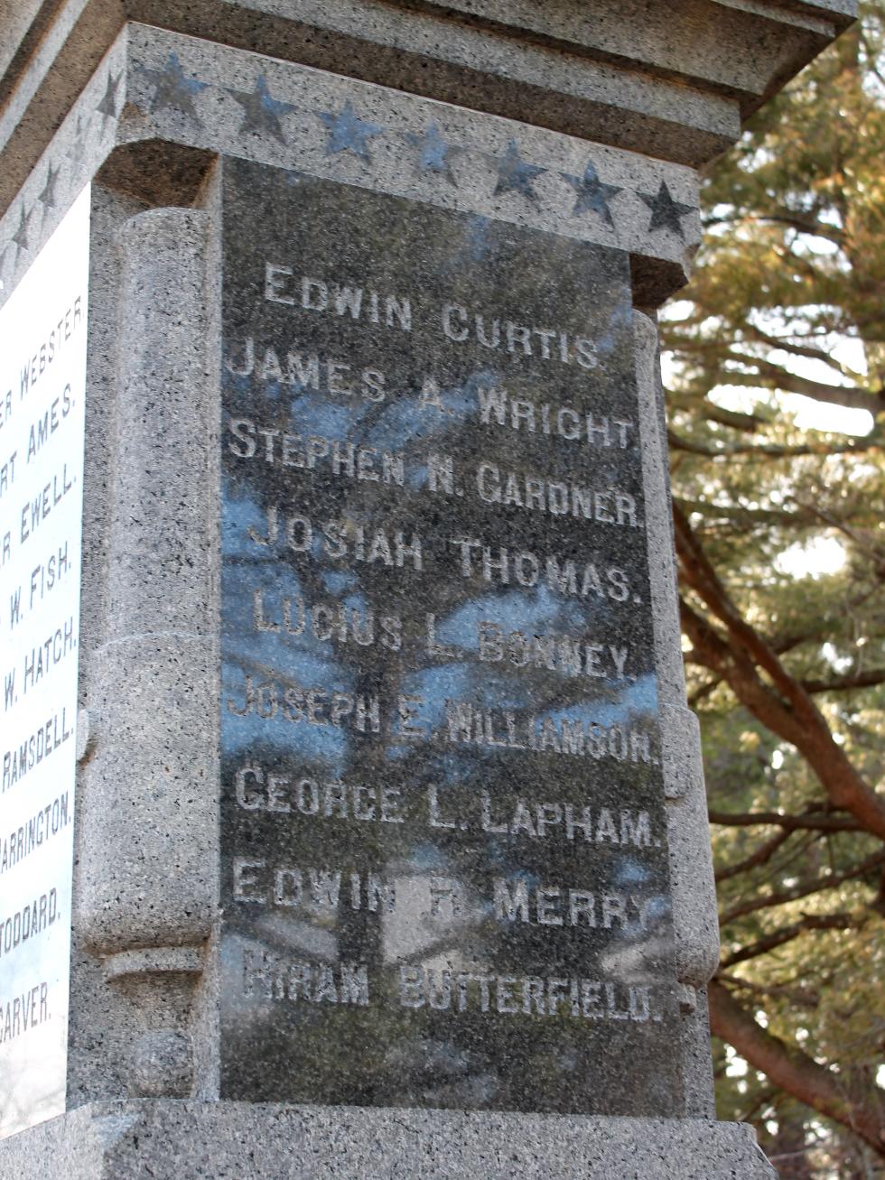 Marshfiled Massachusetts Civil War Memorial