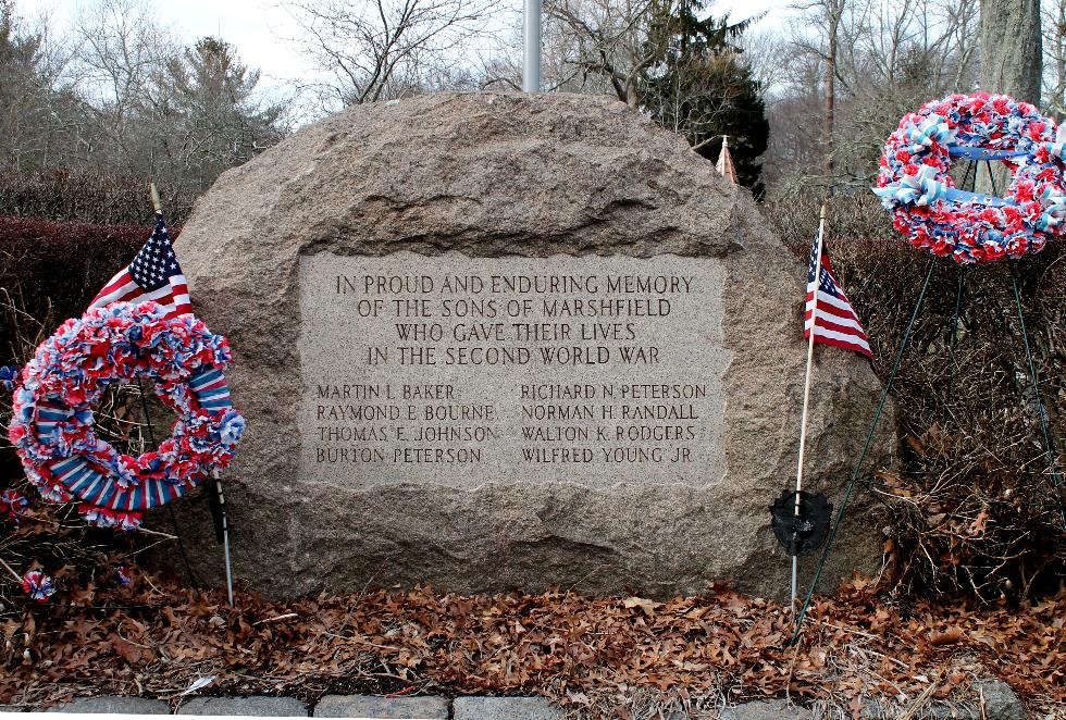 Marshfield Massachusetts World War II Veterans Memorial
