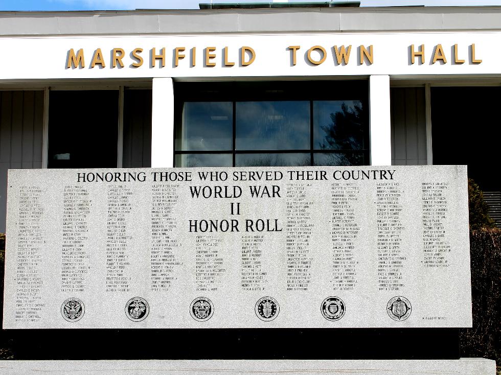 Marshfield Massachusetts World War II Veterans Memorial