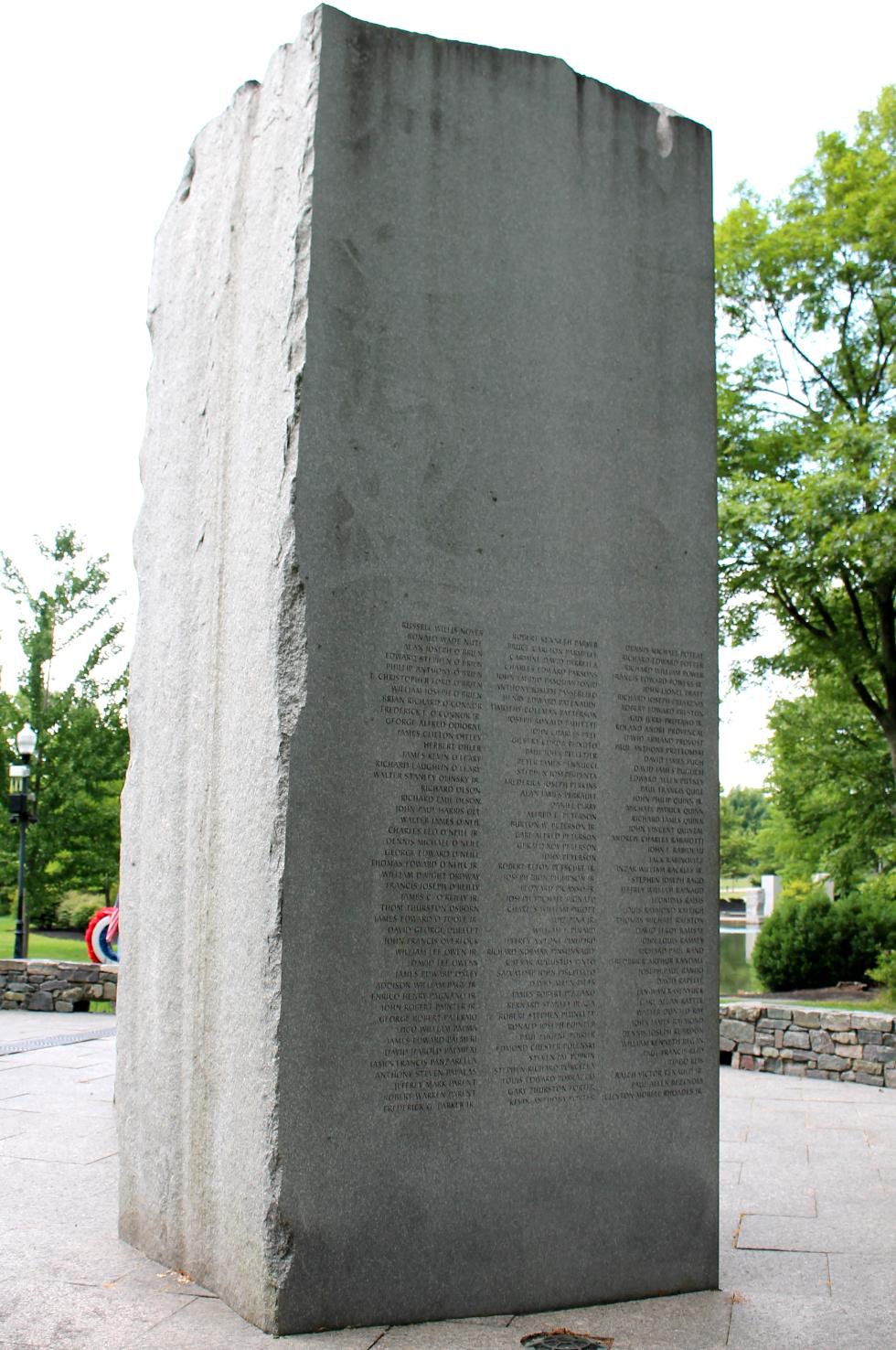 Massachusetts Vietnam Veterans Memorial - Veterans Names N-R
