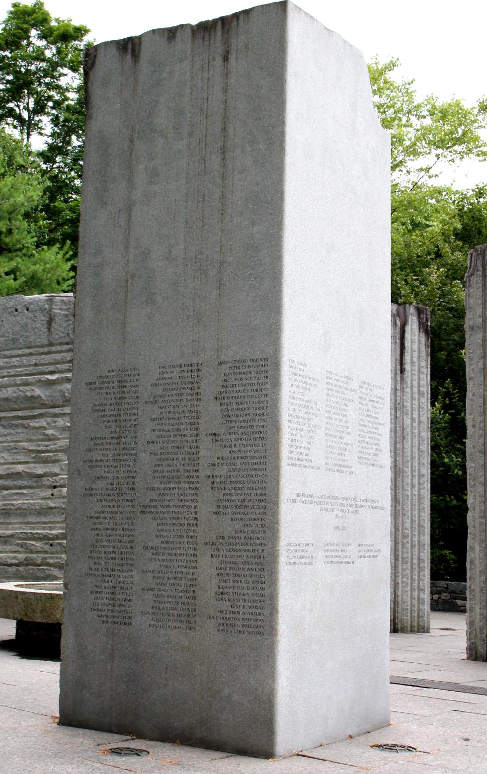 Massachusetts Vietnam Veterans Memorial - Veterans Names S-W