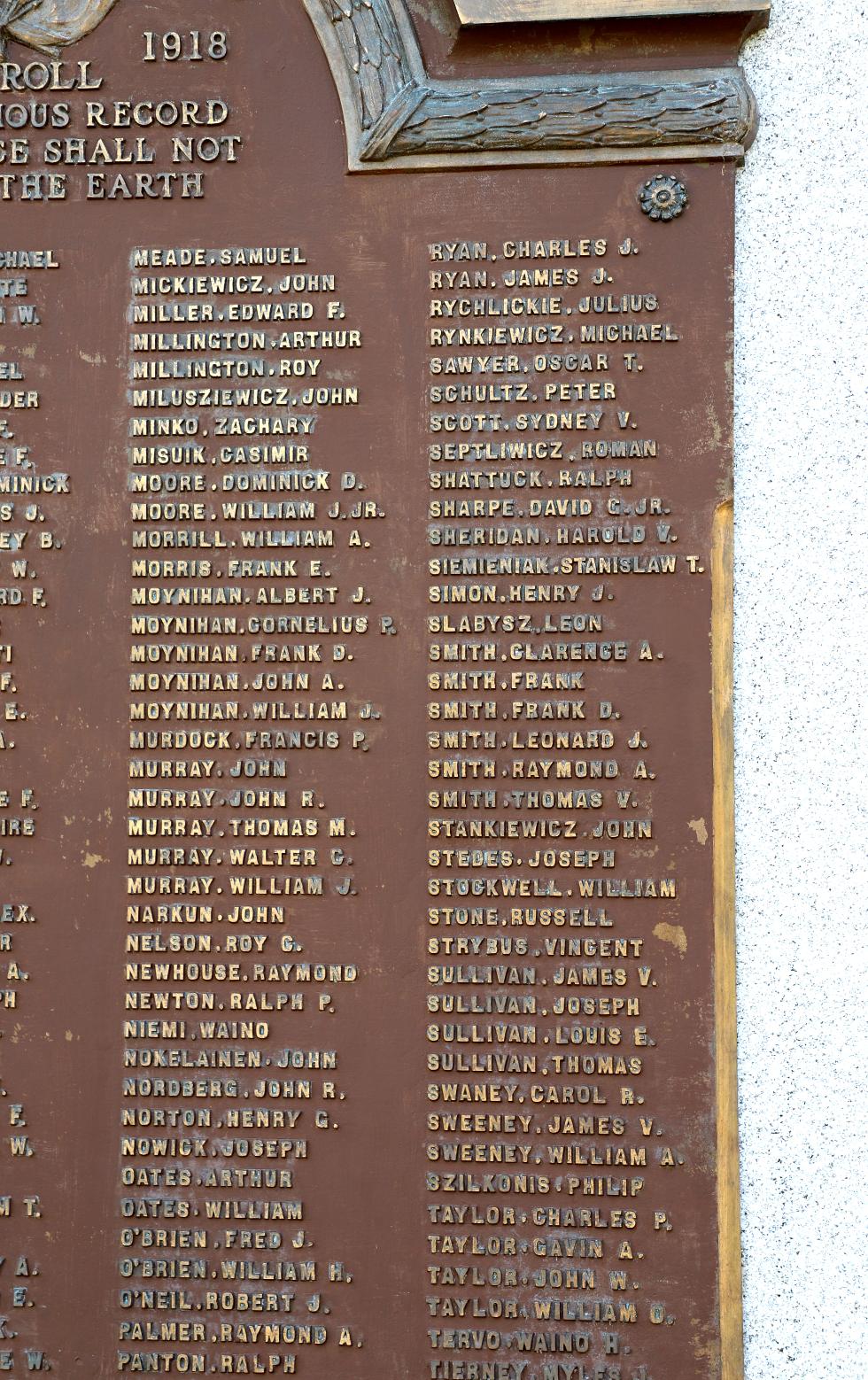 Maynard Massachusetts World War I Veterans Memorial