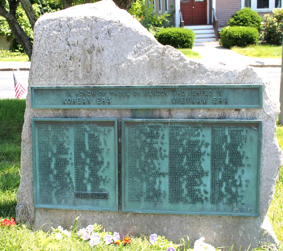 Mendon Massachusetts Korean War & Vietnam War Veterans Memorial