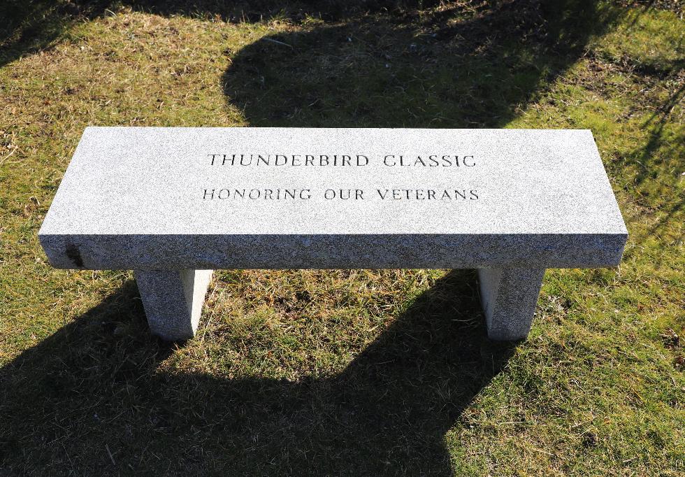 Merchant Marine Memorial in Bourne Massachusetts - Thunderbird Classic Veterans Memorial Bench