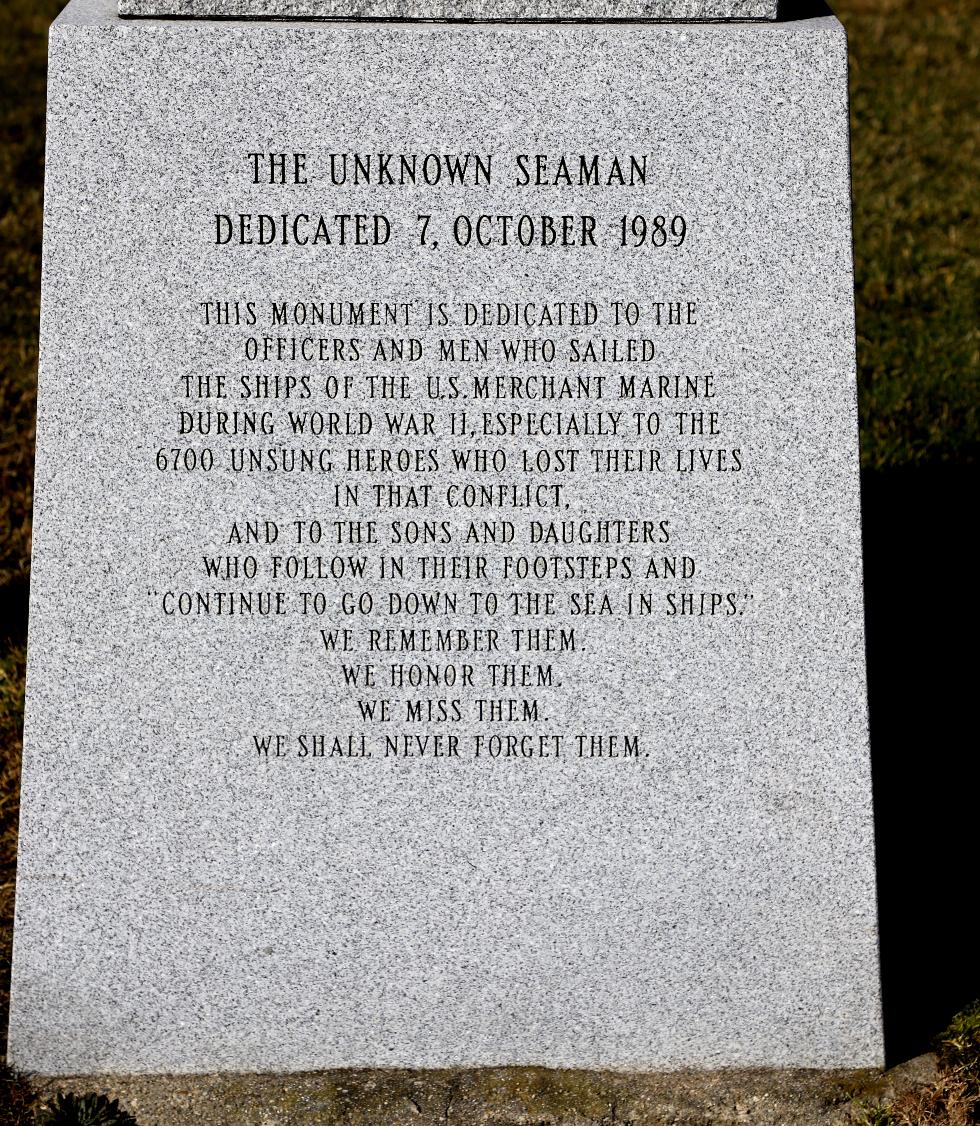 Merchant Marine Academy Unknown Seaman Memorial  - Bourne Massachusetts