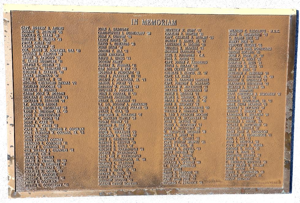 Merchant Marine Academy  Marine Honor Roll Memorial  - Bourne Massachusetts