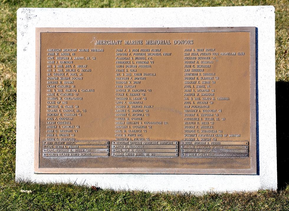 Merchant Marine Academy  Memorial Donors  - Bourne Massachusetts