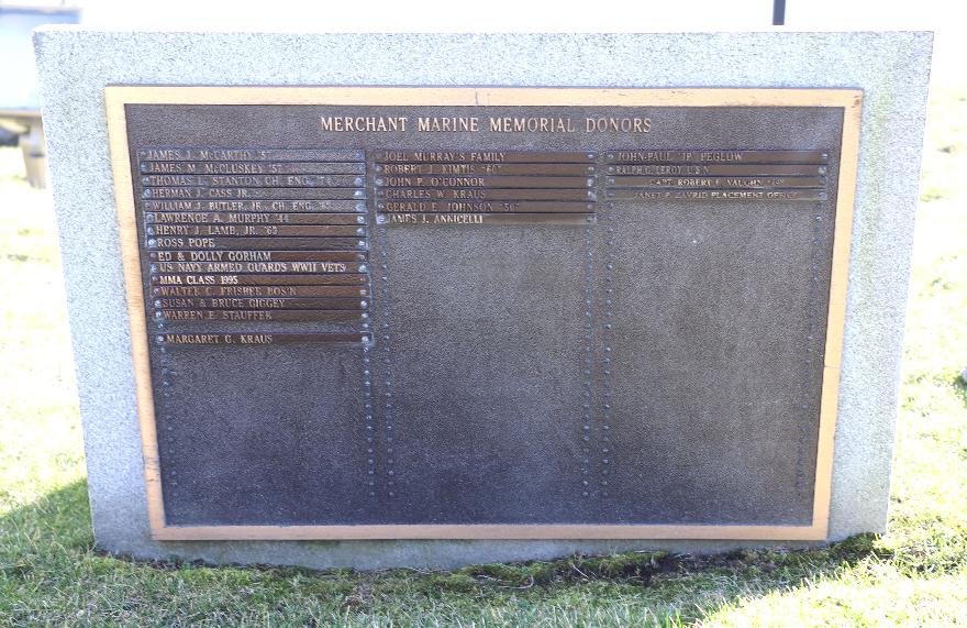 Merchant Marine Academy  Memorial Donors  - Bourne Massachusetts