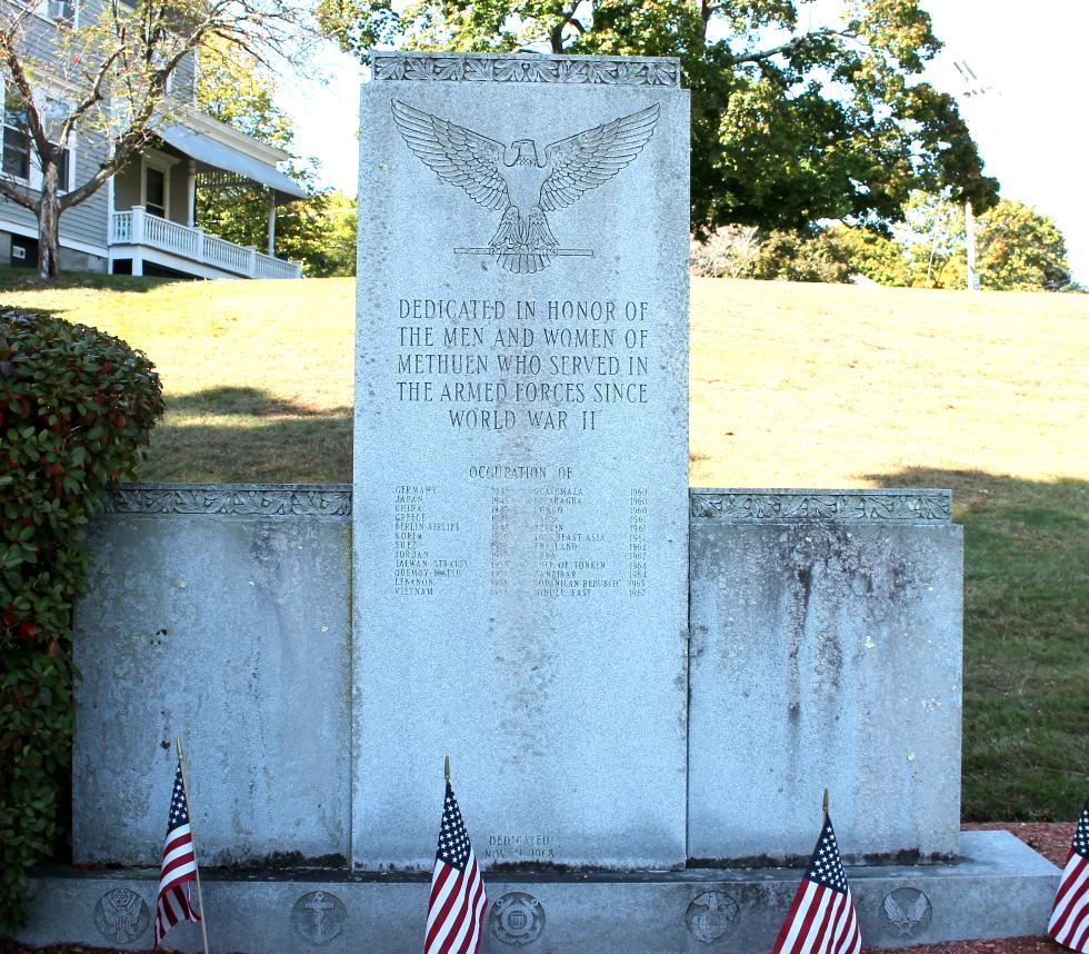 Metheun Massachusetts Post-World War II Veterans Memorial
