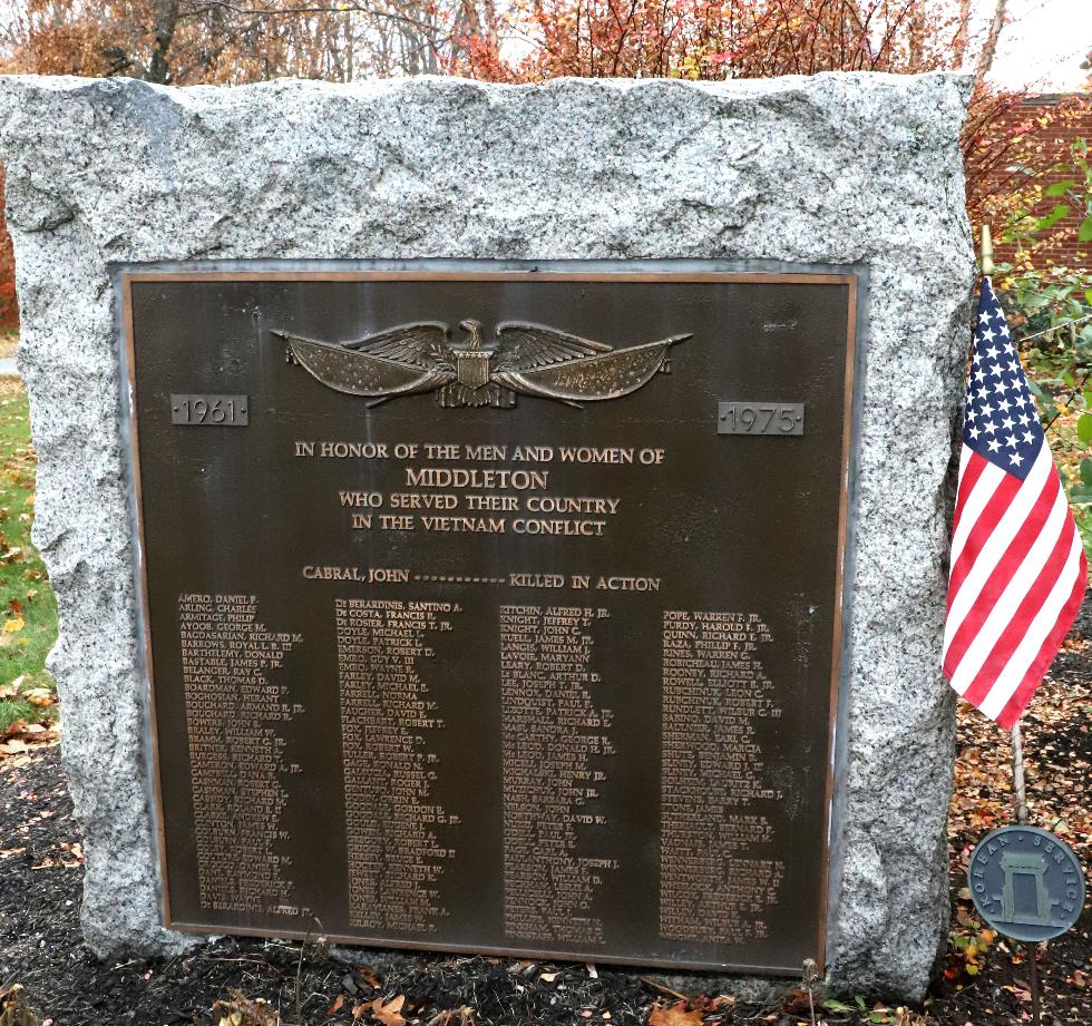 Middleton Massachusetts Vietnam War Veterans Memorial