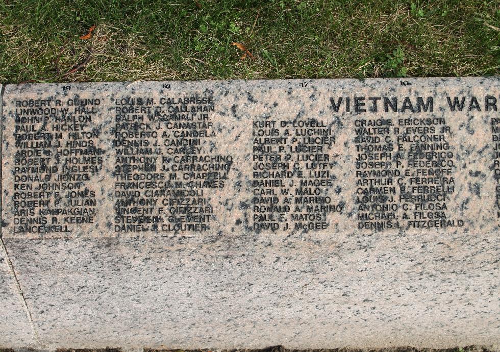 Milford Massachusetts Vietnam War Veterans Honor Roll