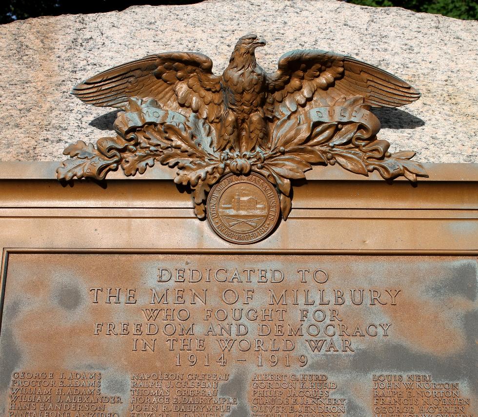 Millbury Massachusetts World War I Veterans Memorial