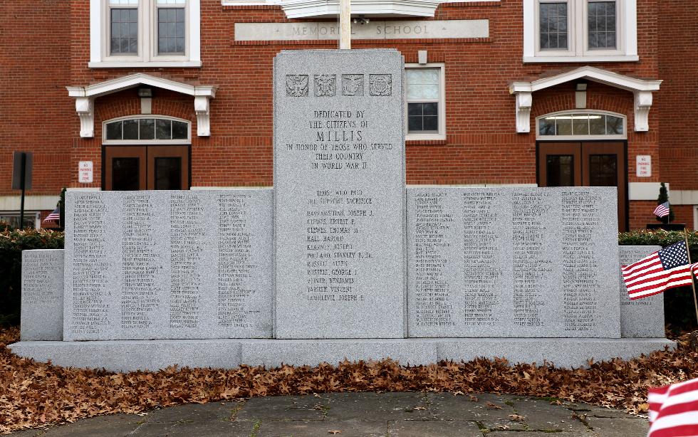 Millis Massachusetts World War II Veterans Memorial