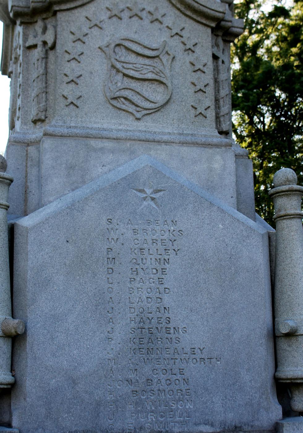 Natick Massachusetts Civil War Memorial