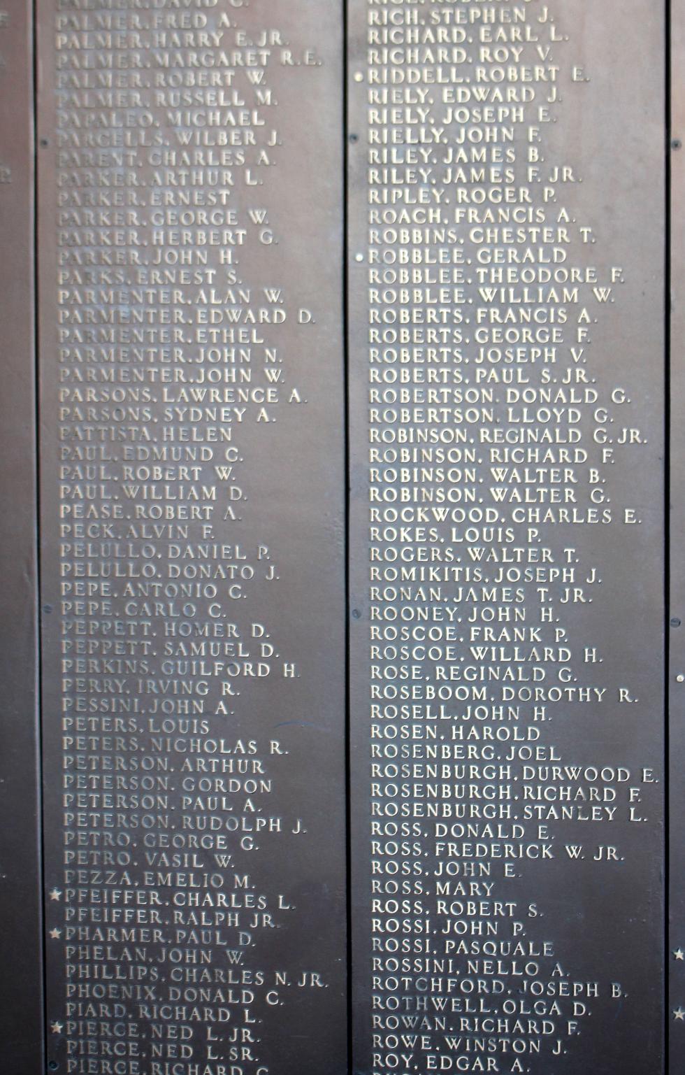 Natick Massachusetts World War II Honor Roll