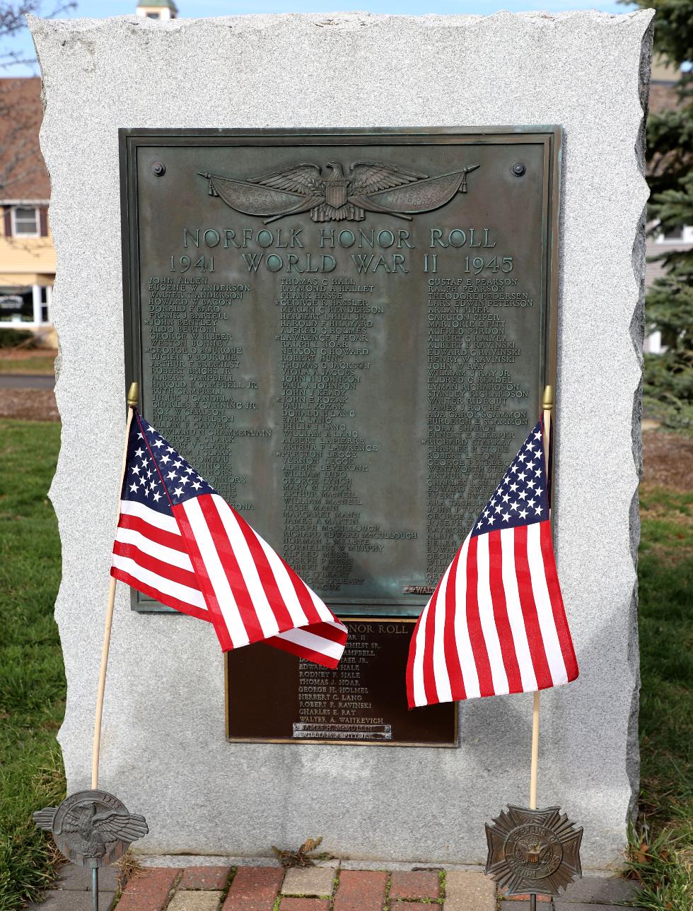 Norfolk Massachusetts World War II Veterans Memorial