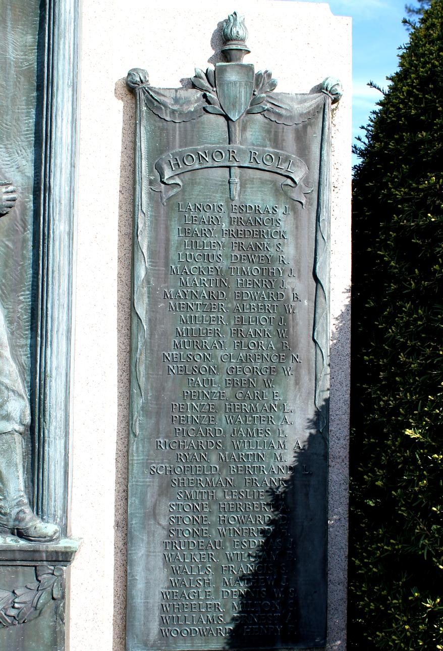 Northborough Massachusetts World War I Veterans Memorial