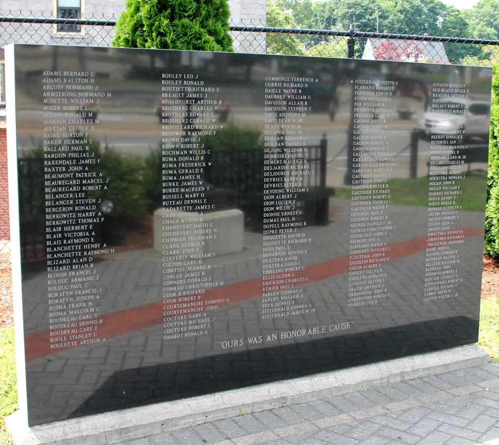 Northbridge Massachusetts Vietnam War Veterans Memorial