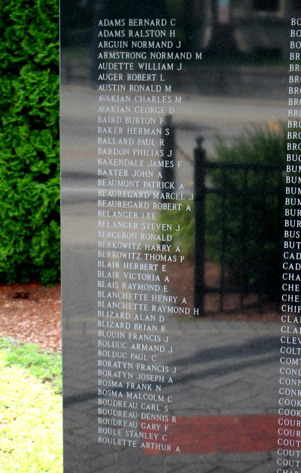 Northbridge Massachusetts Vietnam War Veterans Memorial