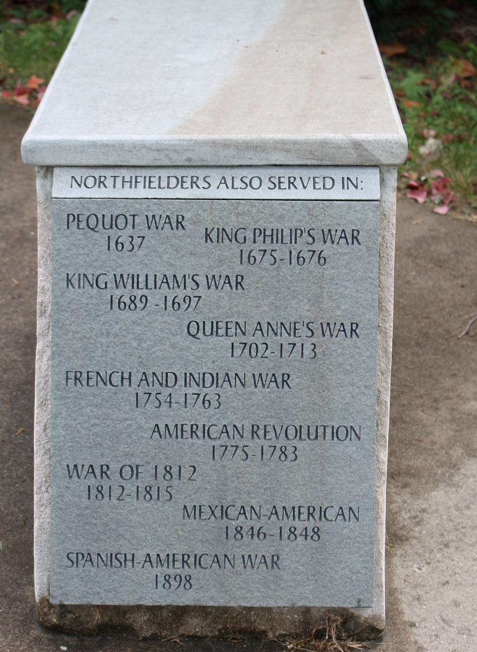 Northfield Massachusetts Multi-War Veterans Memorial
