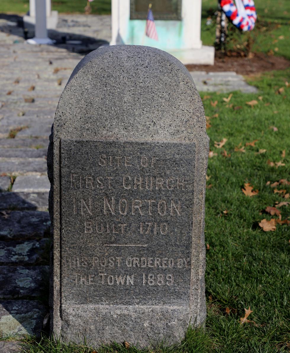 Site of First Church in Norton Massachusetts