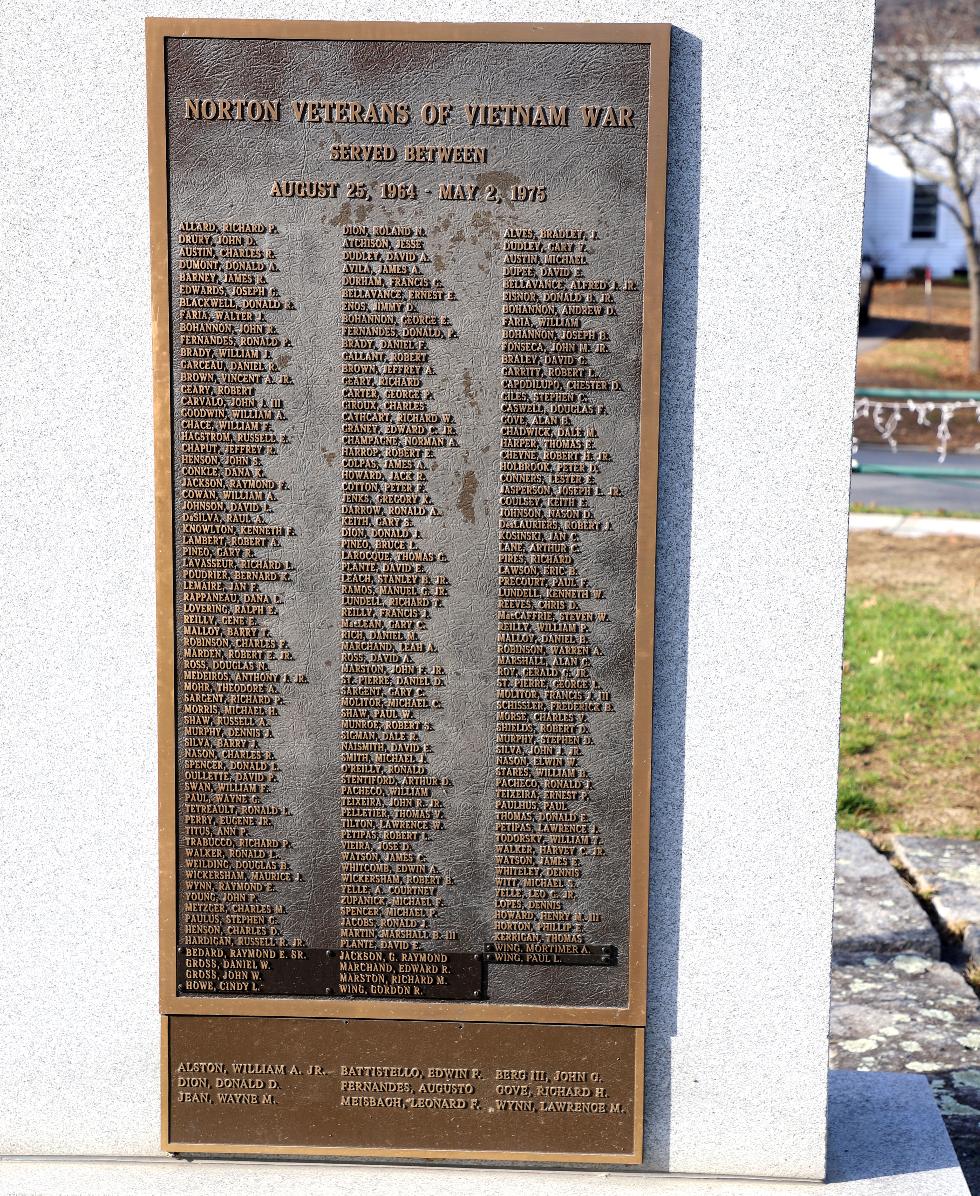 Norton Massachusetts Vietnam War Veterans Memorial