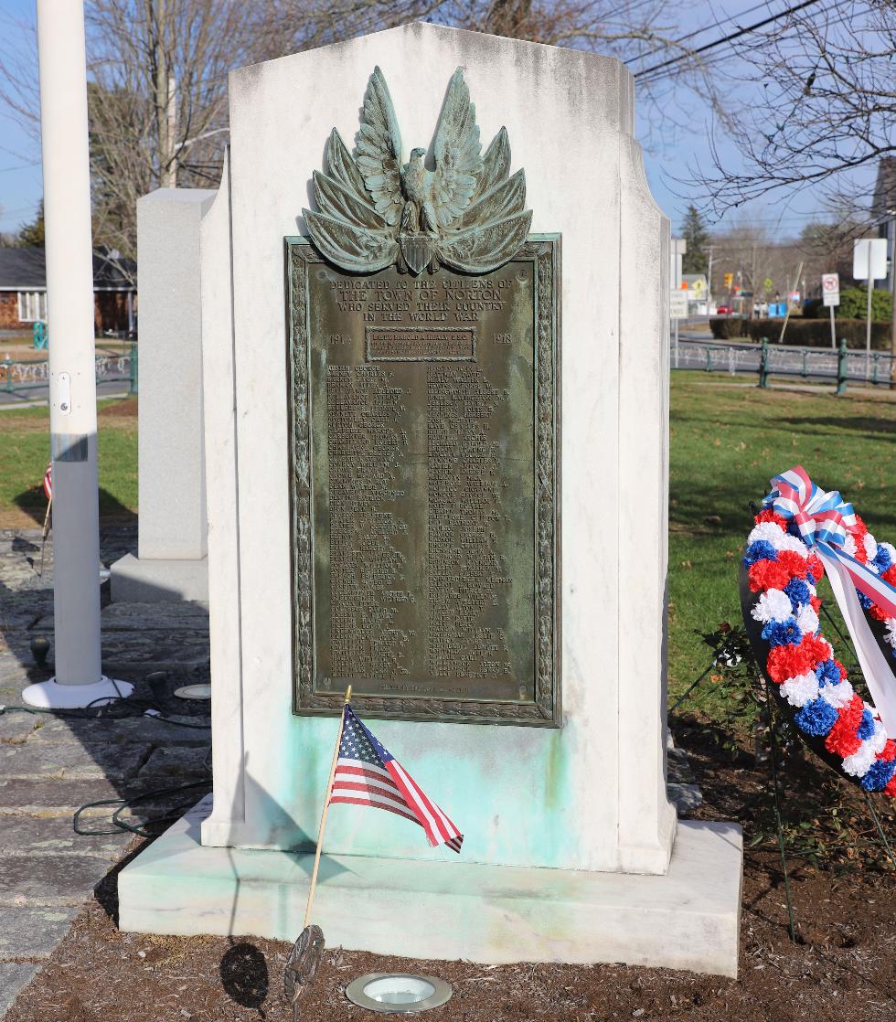 Norton Massachusetts World War I Veterans Memorial
