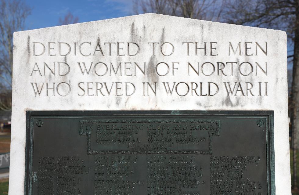 Norton Massachusetts World War II Veterans Memorial