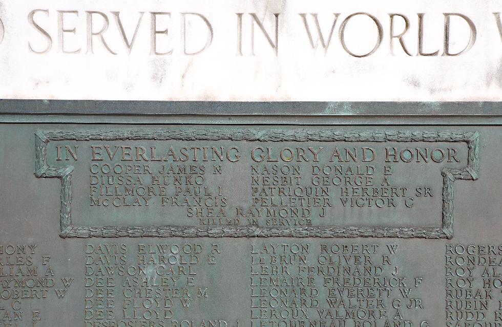 Norton Massachusetts World War II Veterans Memorial