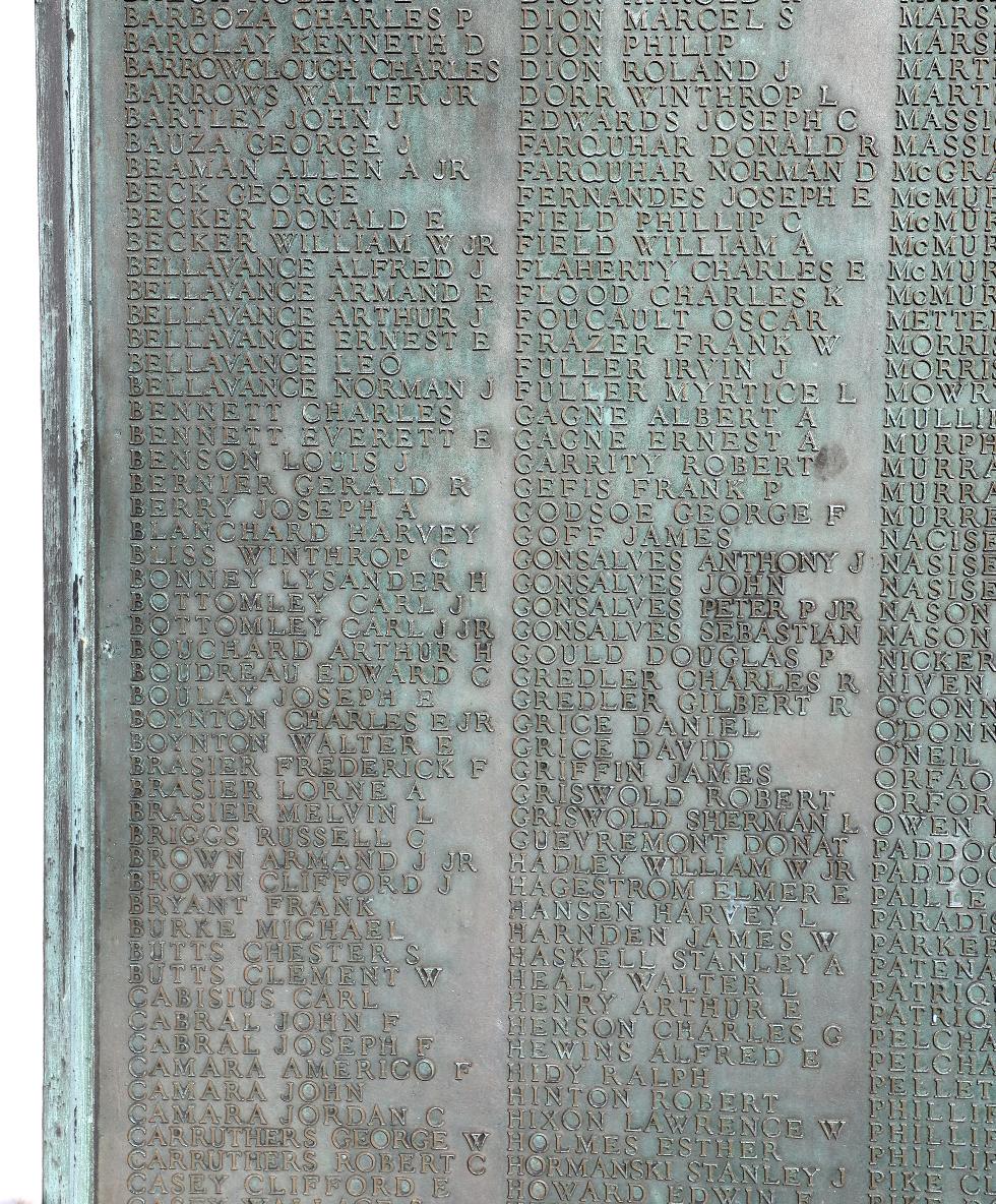 Norton Massachusetts World War II Veterans Memorial