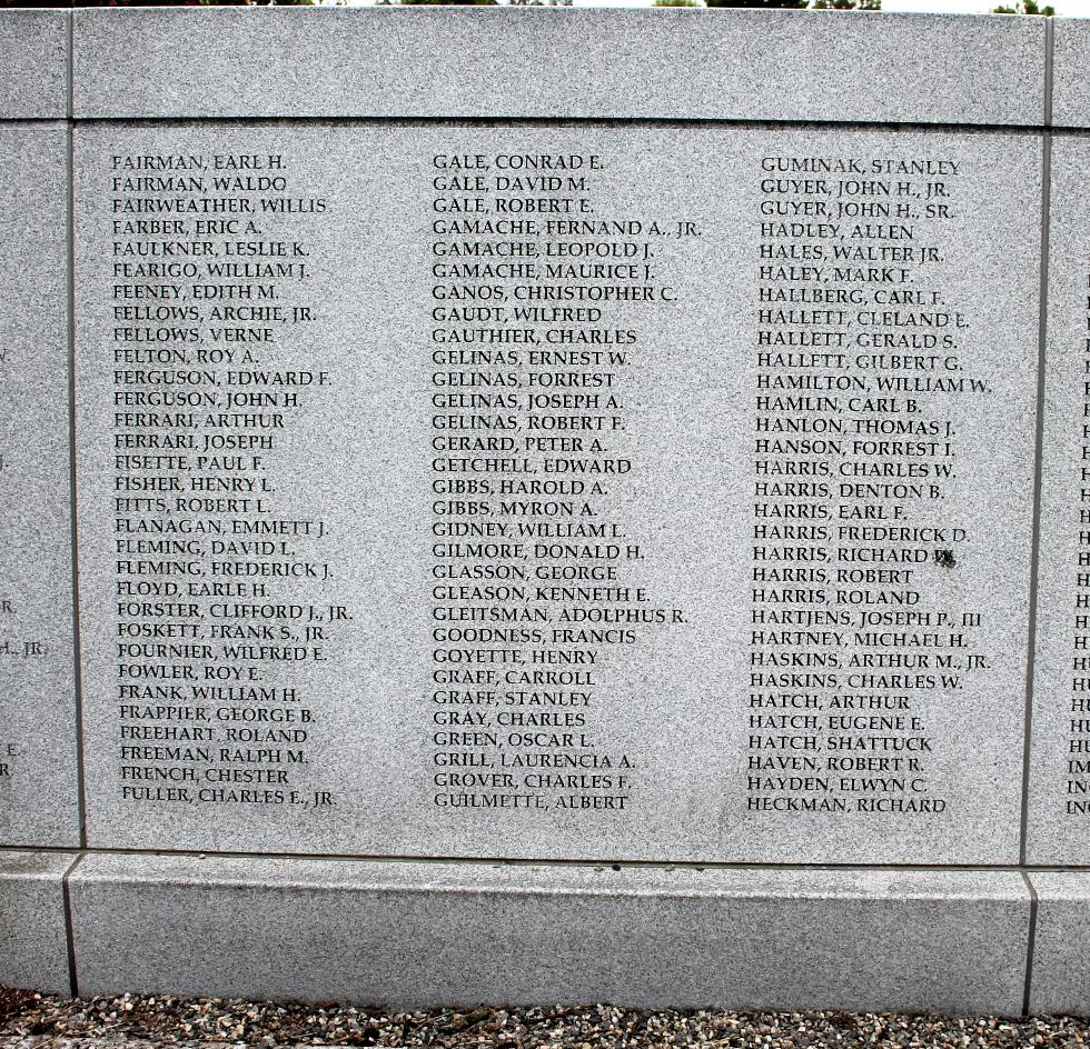 Orange Massachusetts World War II Veterans Memorial