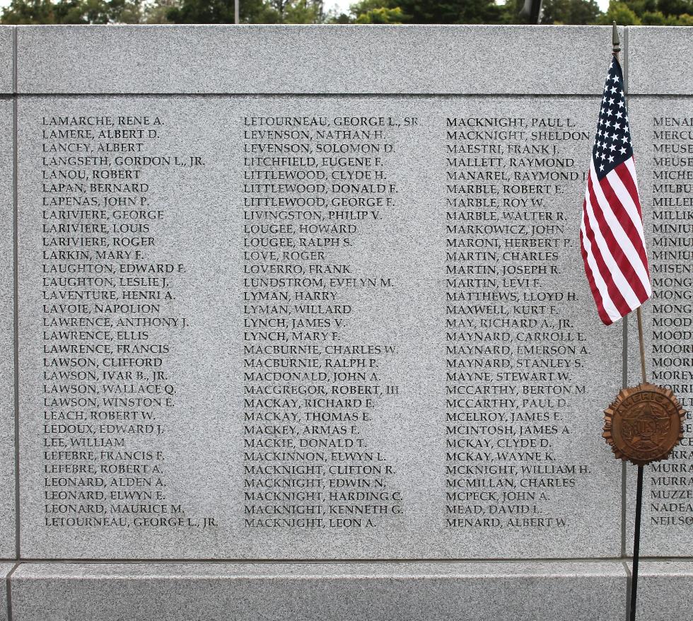 Orange Massachusetts World War II Veterans Memorial