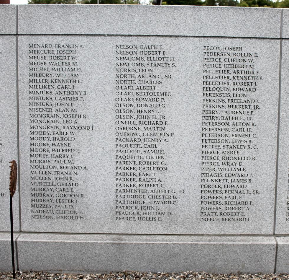 Orange Massachusetts World War II Veterans Memorial