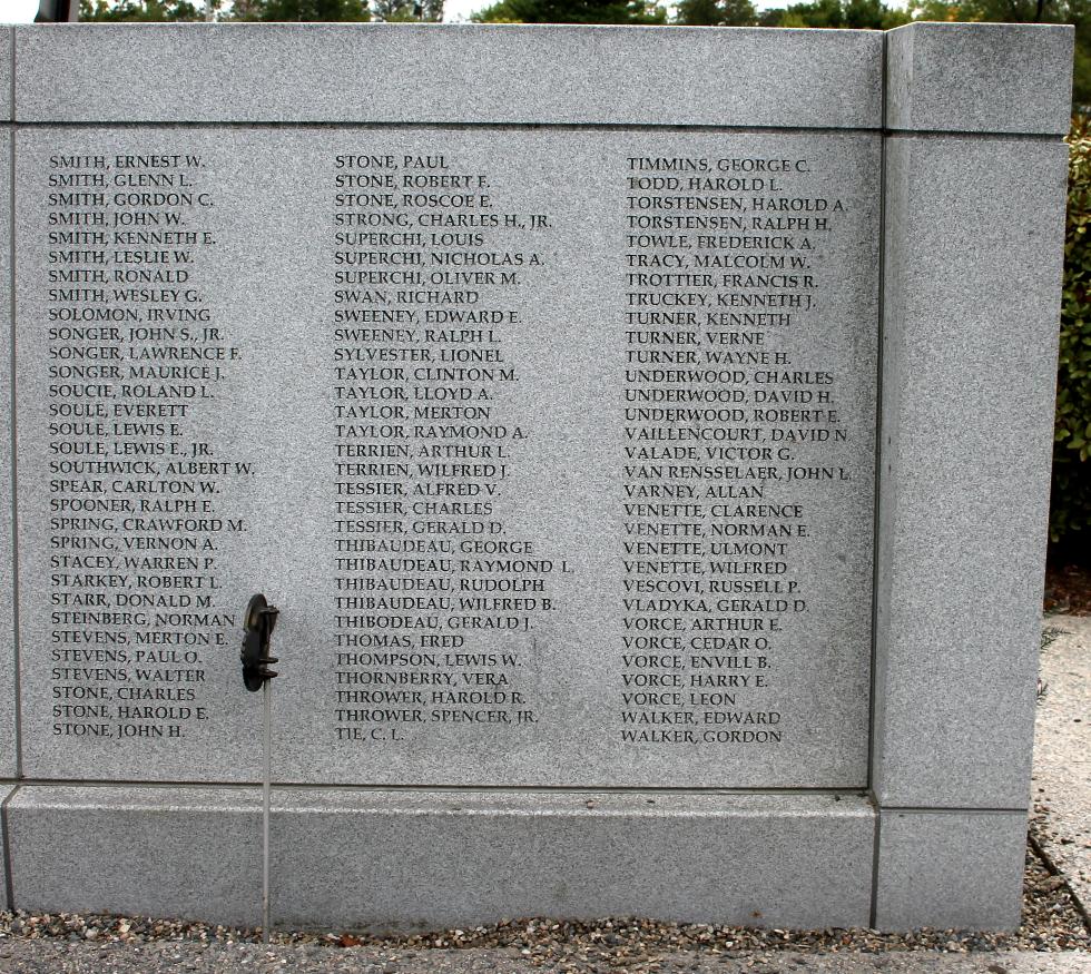 Orange Massachusetts World War II Veterans Memorial