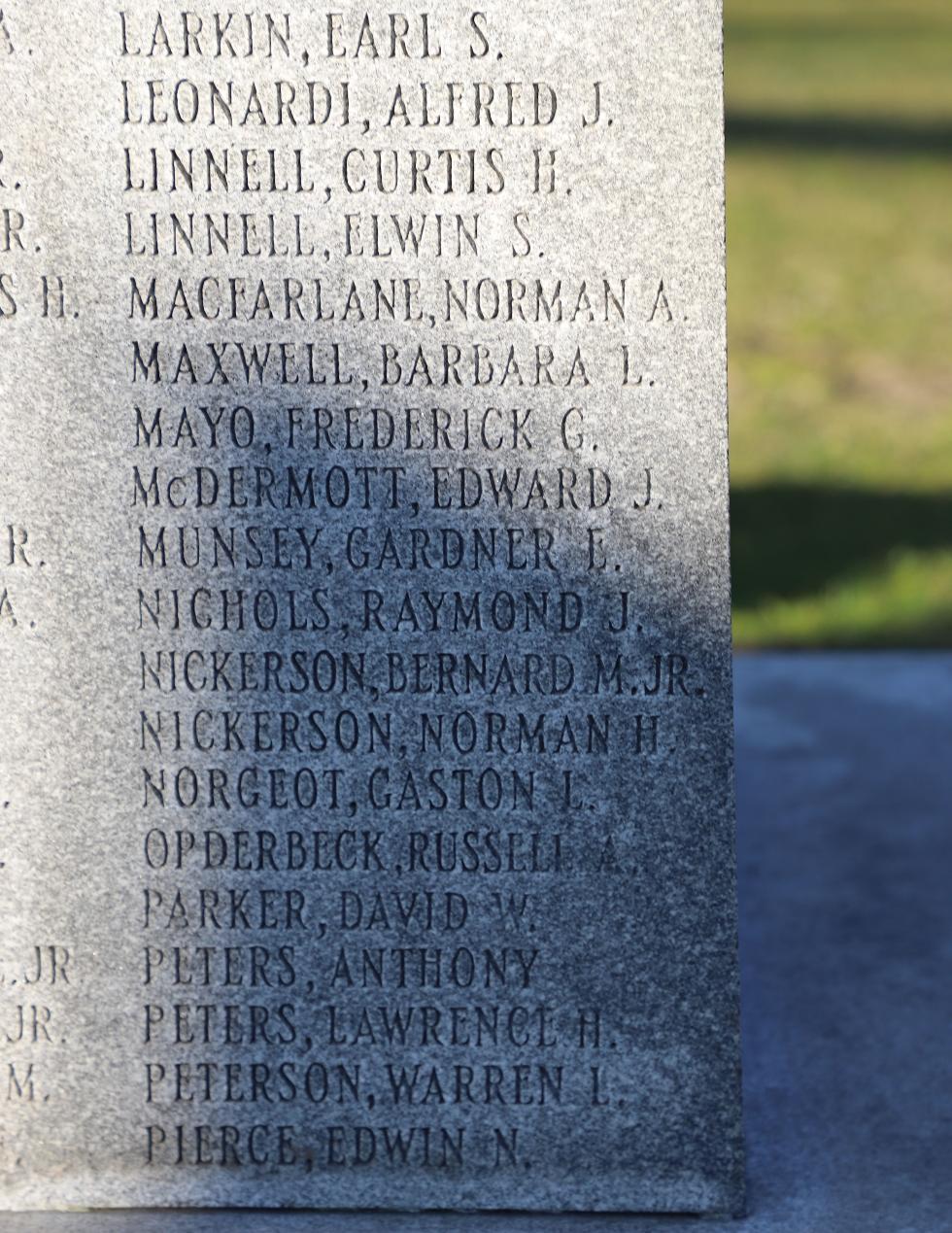 Orleans Massachusetts World War II Veterans Memorial