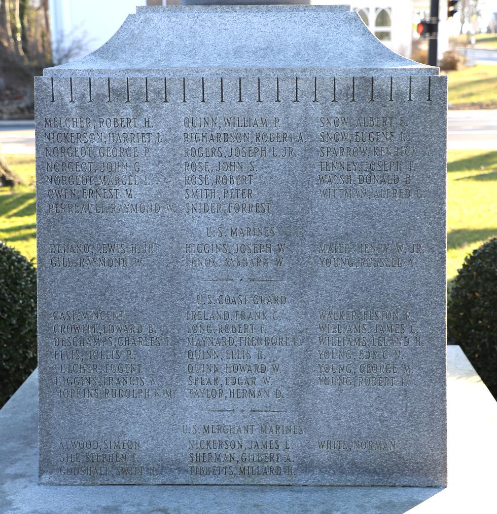 Orleans Massachusetts World War II Veterans Memorial