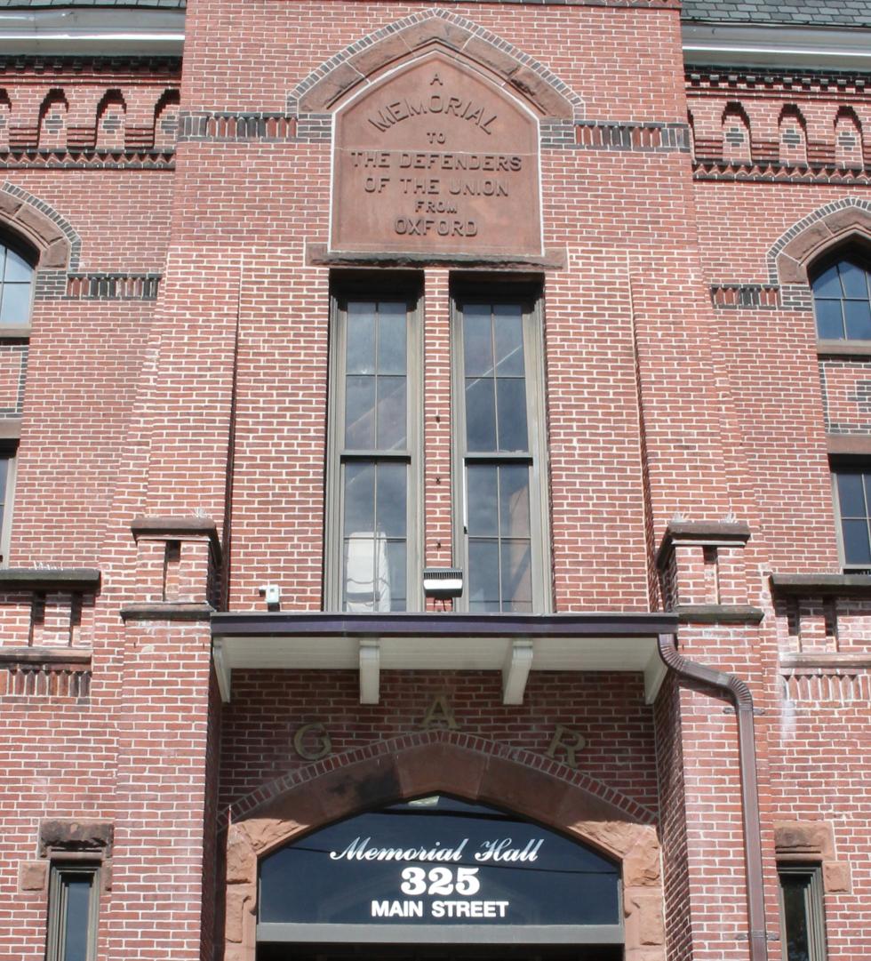 Oxford Massachusetts Civil War Memorial Hall & Veterans Honor Roll