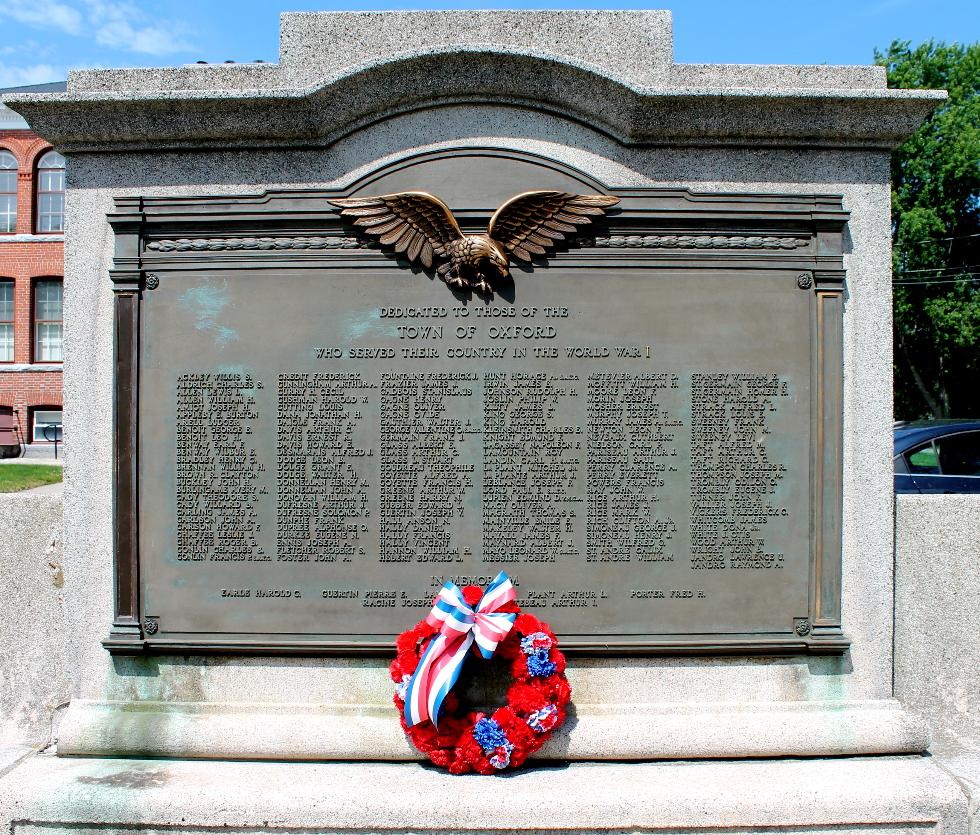 Oxford Mass World War I Veterans Memorial