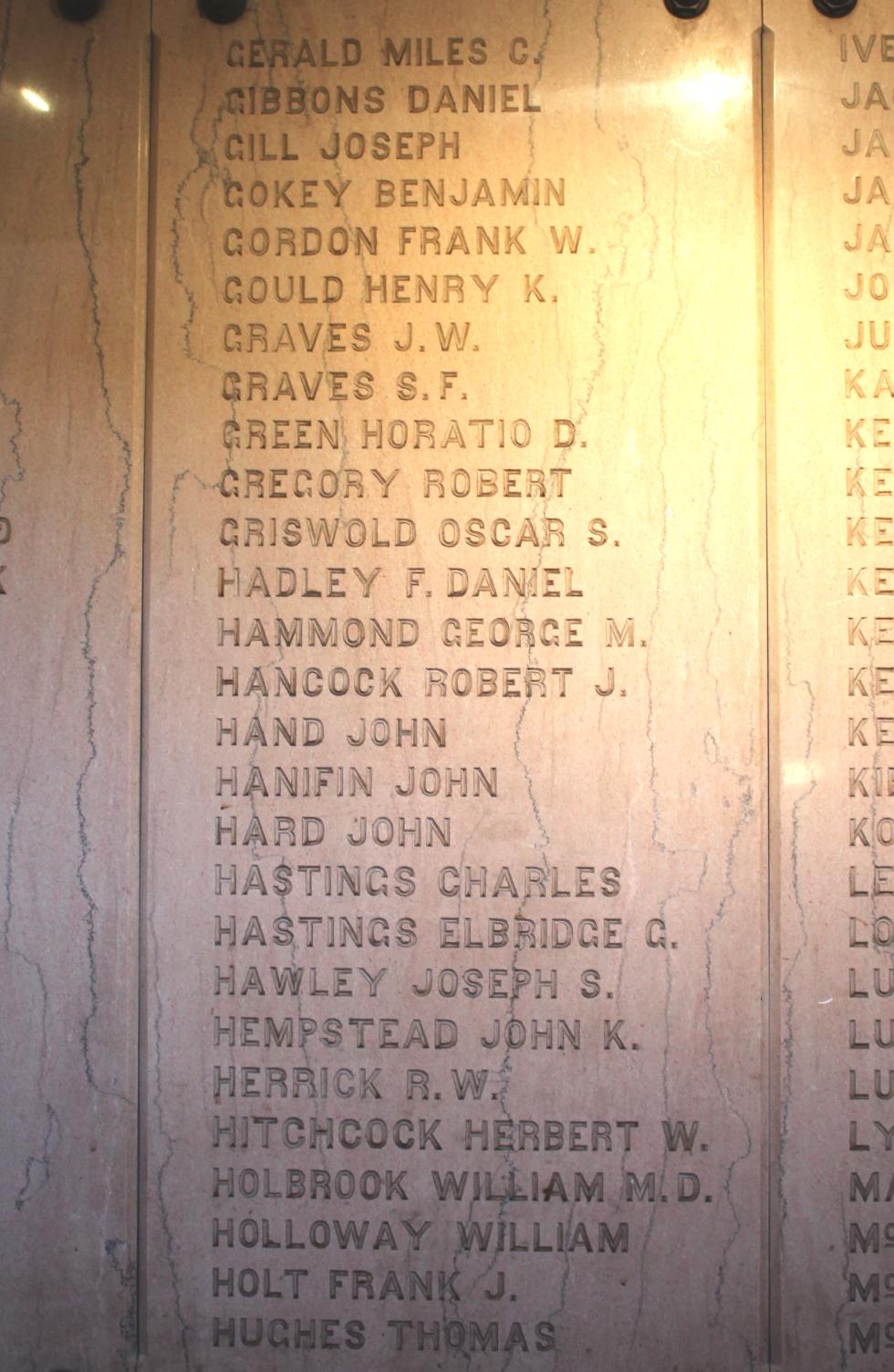 Palmer Massachusetts Civil War Veteran Honor Roll