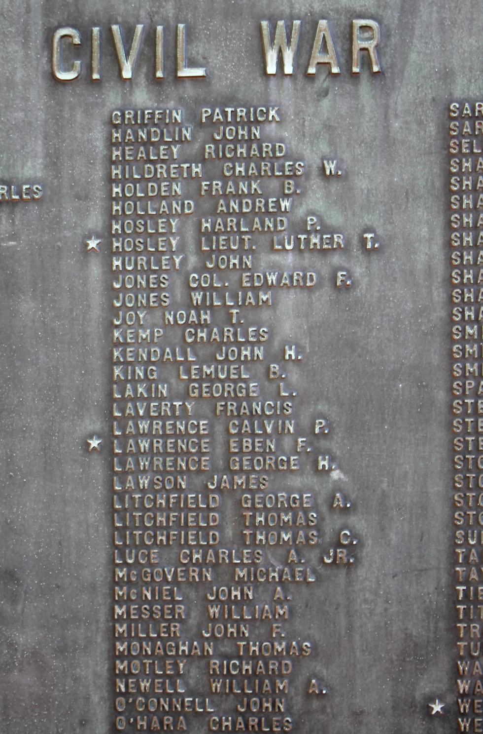 Pepperell Massachusetts Civil War Veterans Memorial