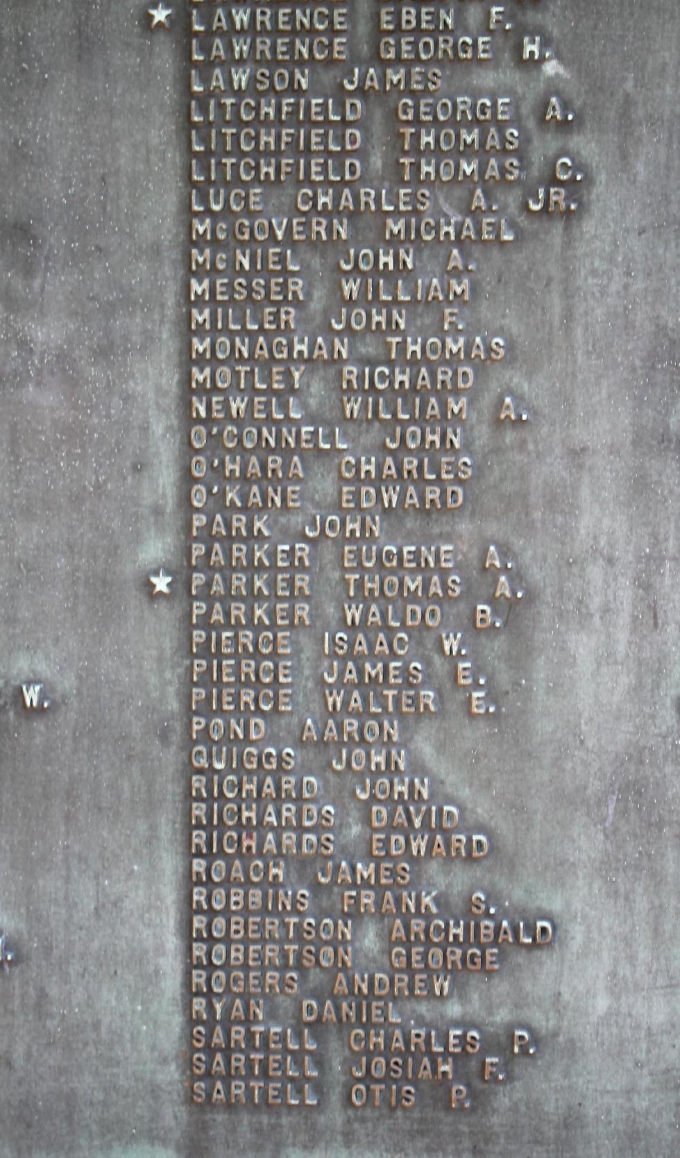 Pepperell Massachusetts Civil War Veterans Memorial