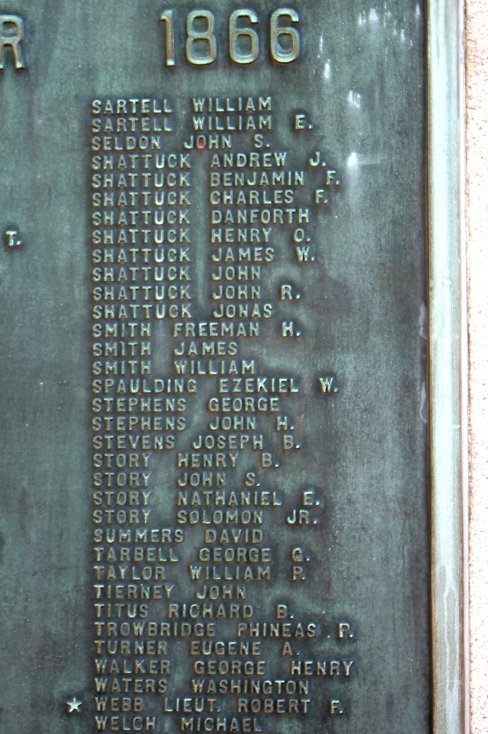 Pepperell Massachusetts Civil War Veterans Memorial