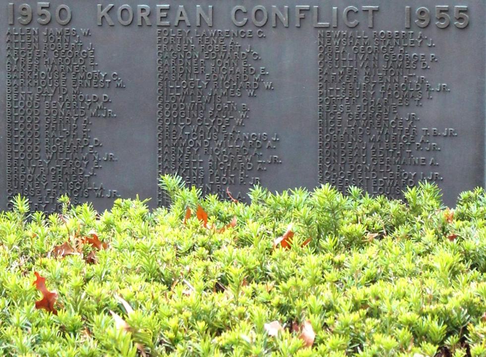 Pepperell Mass Korean War Veterans Memorial