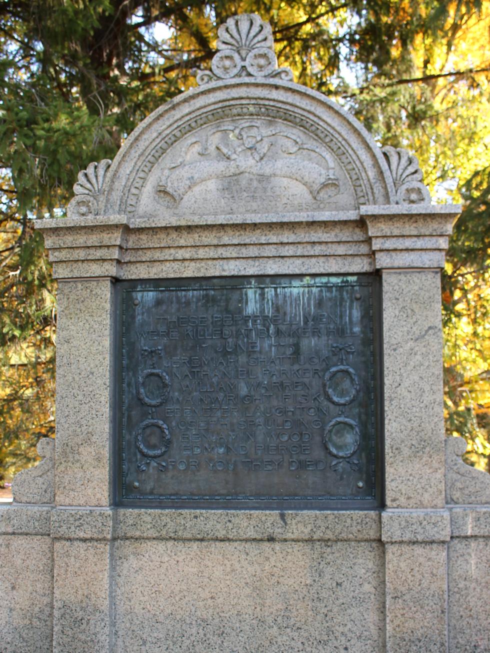 Pepperell Massacvhusetts Revolutionary War Veterans Memorial