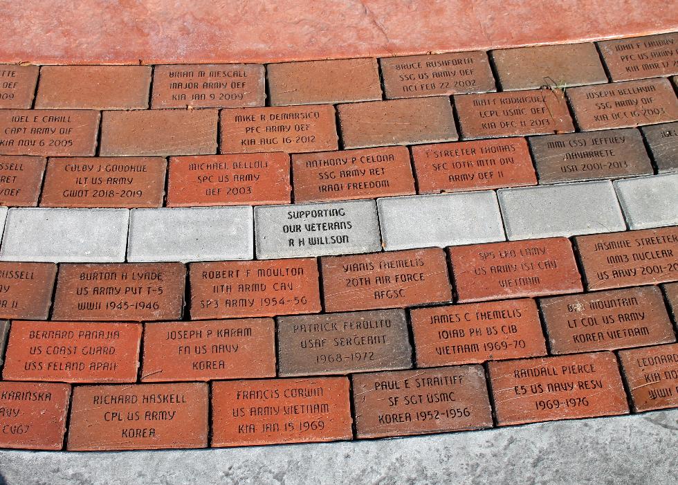 Pepperell Massachusetts Veteran Memorial Bricks - Global War on Terror Memorial