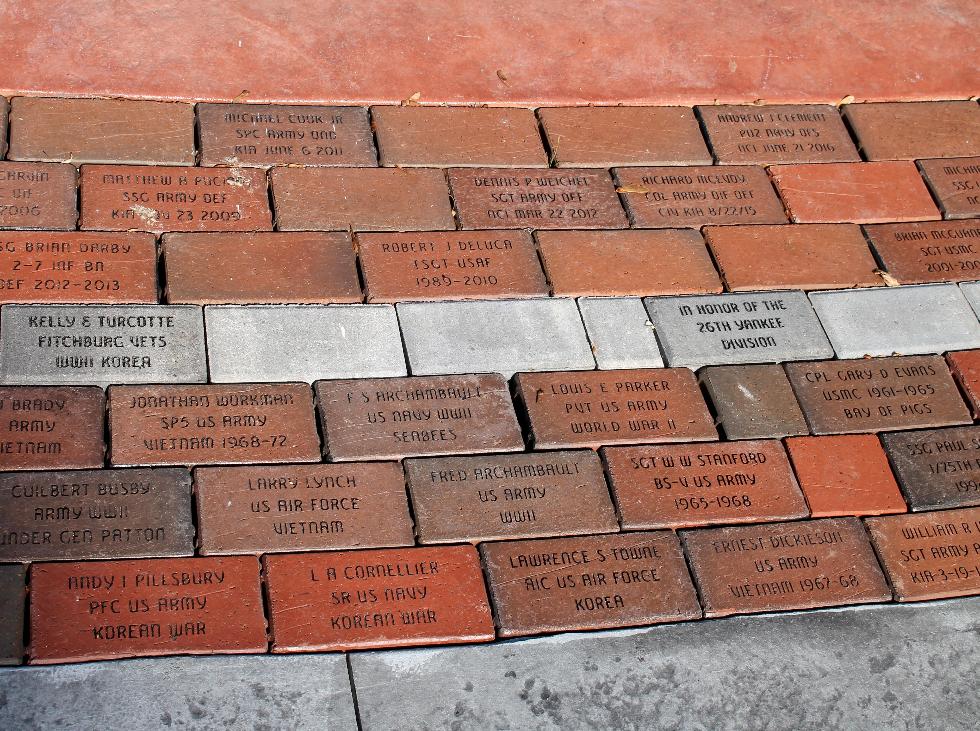 Pepperell Massachusetts Veteran Memorial Bricks - Global War on Terror Memorial