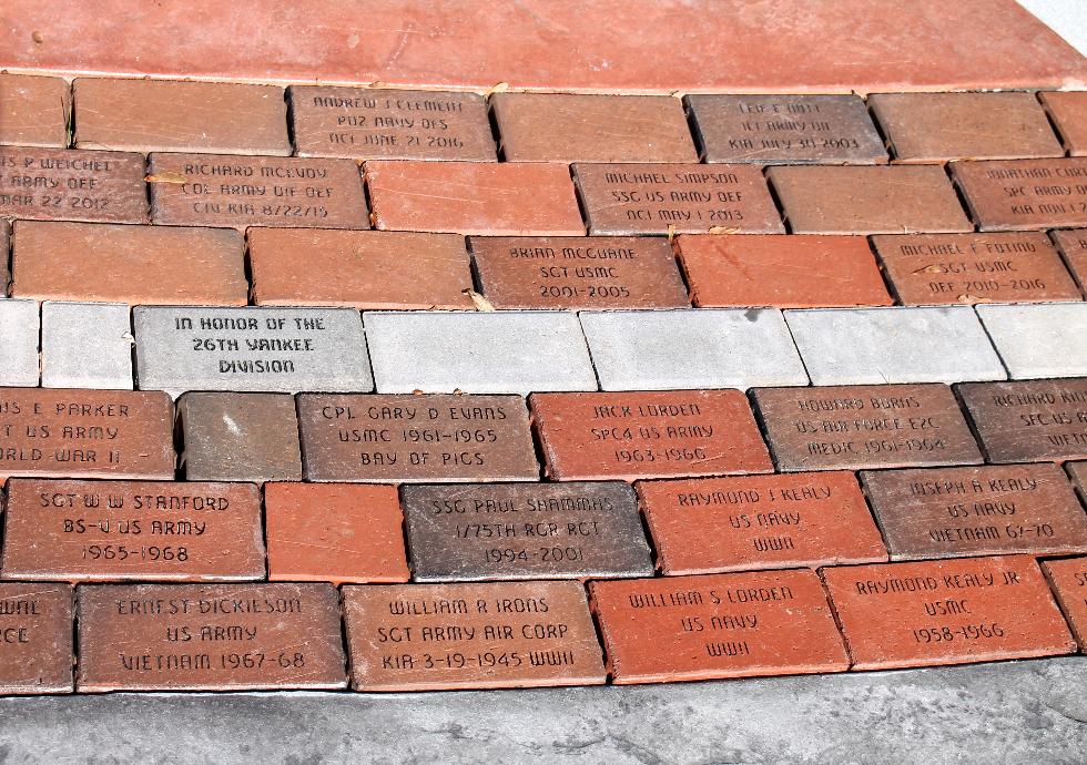 Pepperell Massachusetts Veteran Memorial Bricks - Global War on Terror Memorial