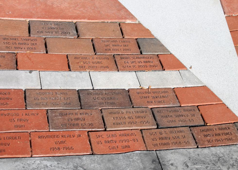 Pepperell Massachusetts Veteran Memorial Bricks - Global War on Terror Memorial