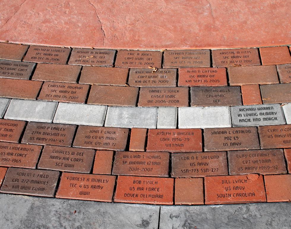 Pepperell Massachusetts Veteran Memorial Bricks - Global War on Terror Memorial