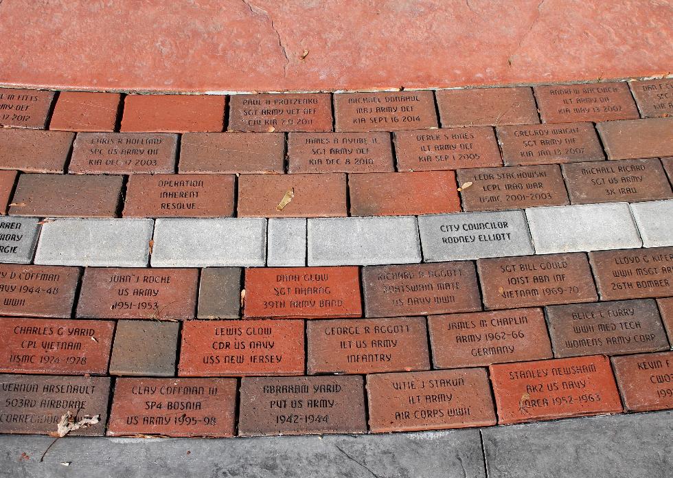 Pepperell Massachusetts Veteran Memorial Bricks - Global War on Terror Memorial